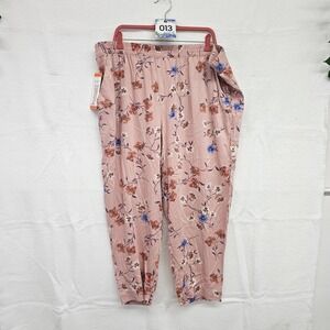 *NWT* Jessica Simpson XXL pink floral pants‎